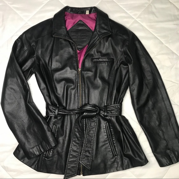 Preston & York Jackets & Blazers - Preston & York Petites black leather jacket